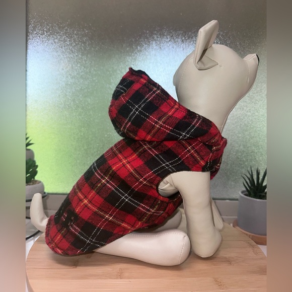 Top Paw - Flannel “Woof” Hoodie - Picture 4 of 7